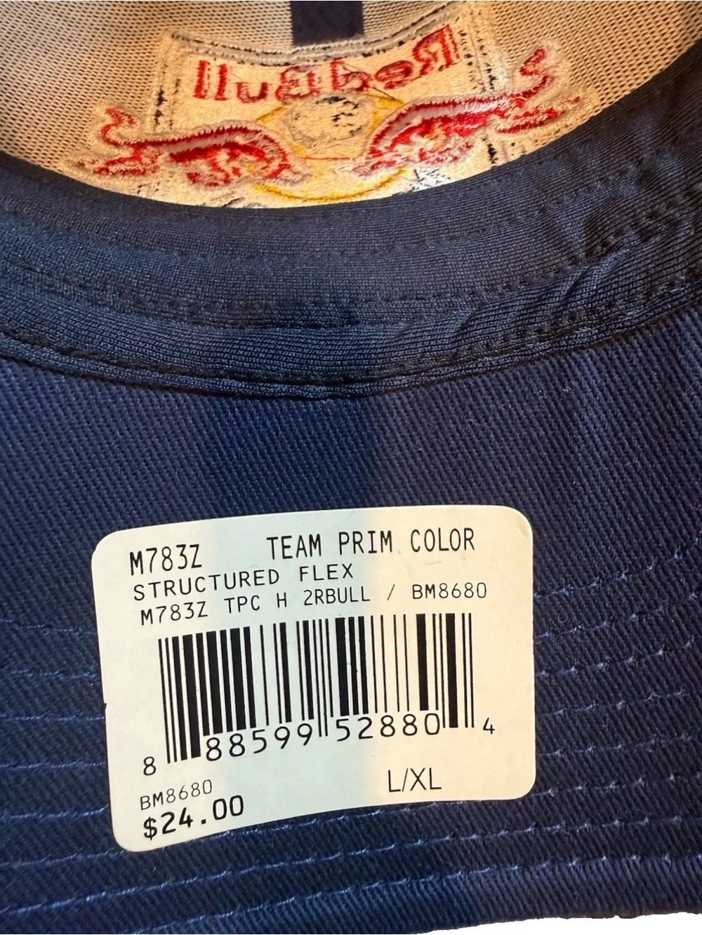 Adidas Red Bull New York MLS Flex Fit Mesh Trucker Hat Cap L/XL New NWT